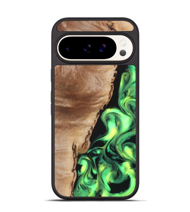 Pixel 9 Wood Phone Case - Jeanna (Neon, 819539)