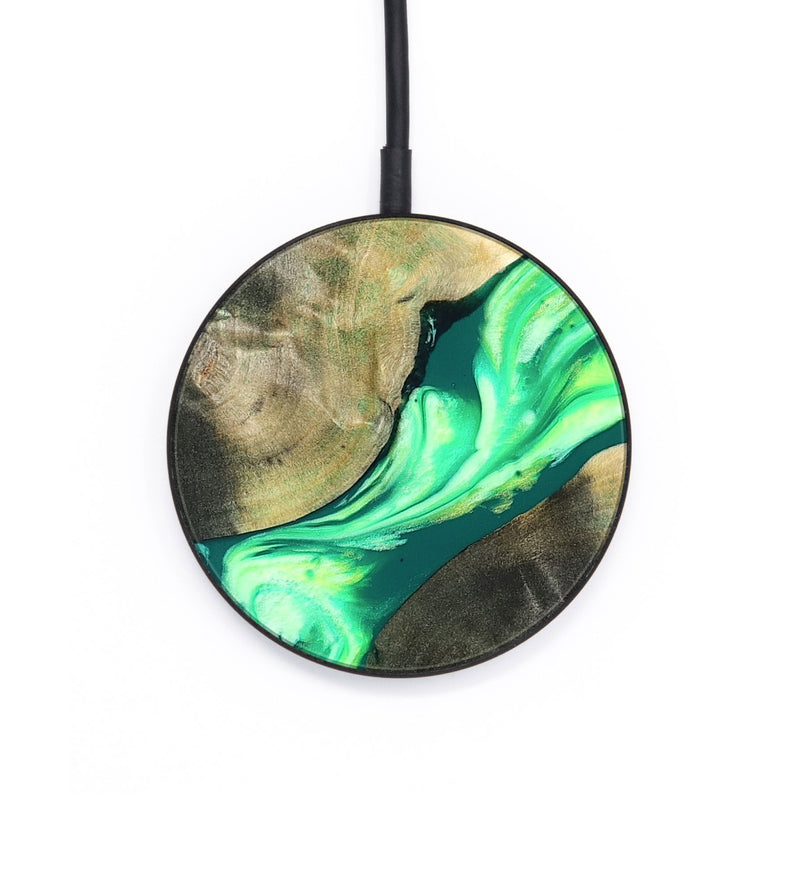 Circle Wood Wireless Charger - Zella (Neon, 819540)