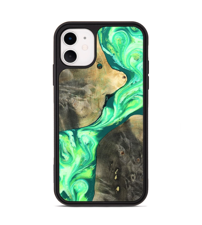 iPhone 11 Wood Phone Case - Zella (Neon, 819540)