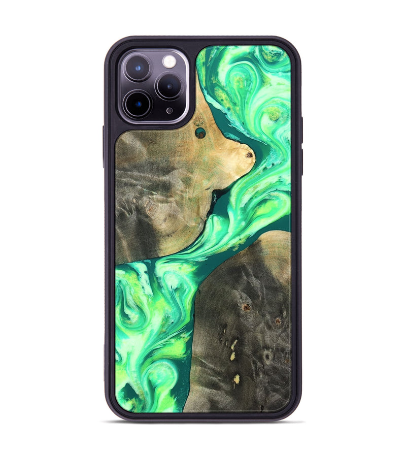 iPhone 11 Pro Max Wood Phone Case - Zella (Neon, 819540)