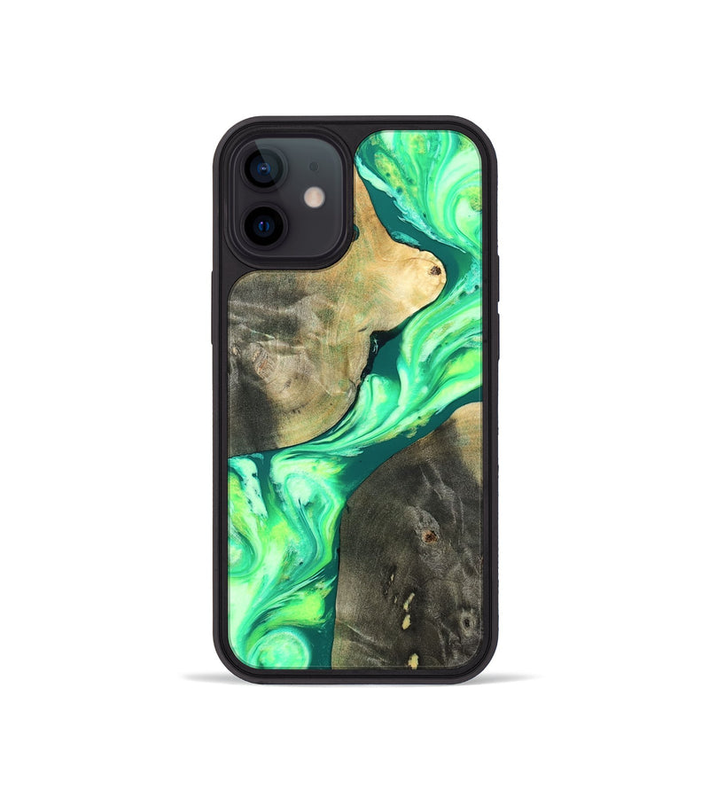 iPhone 12 mini Wood Phone Case - Zella (Neon, 819540)