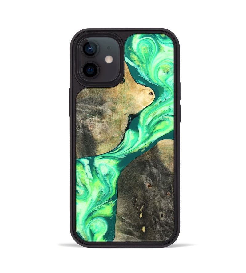iPhone 12 Wood Phone Case - Zella (Neon, 819540)