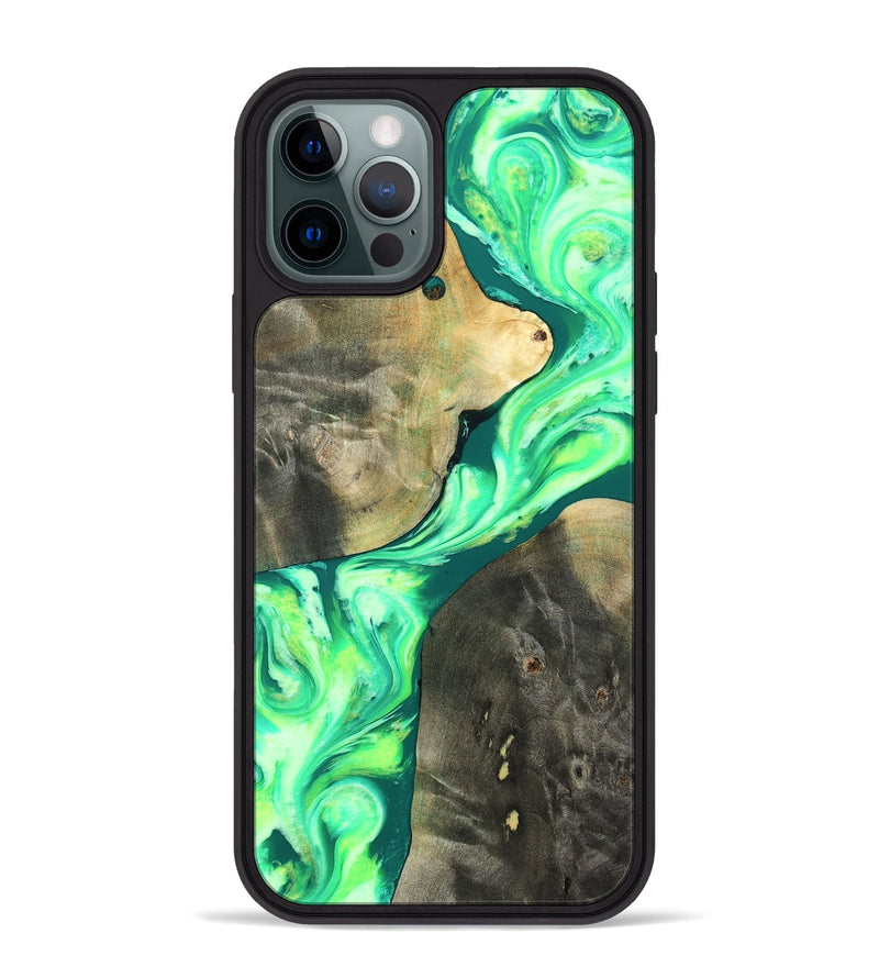 iPhone 12 Pro Max Wood Phone Case - Zella (Neon, 819540)