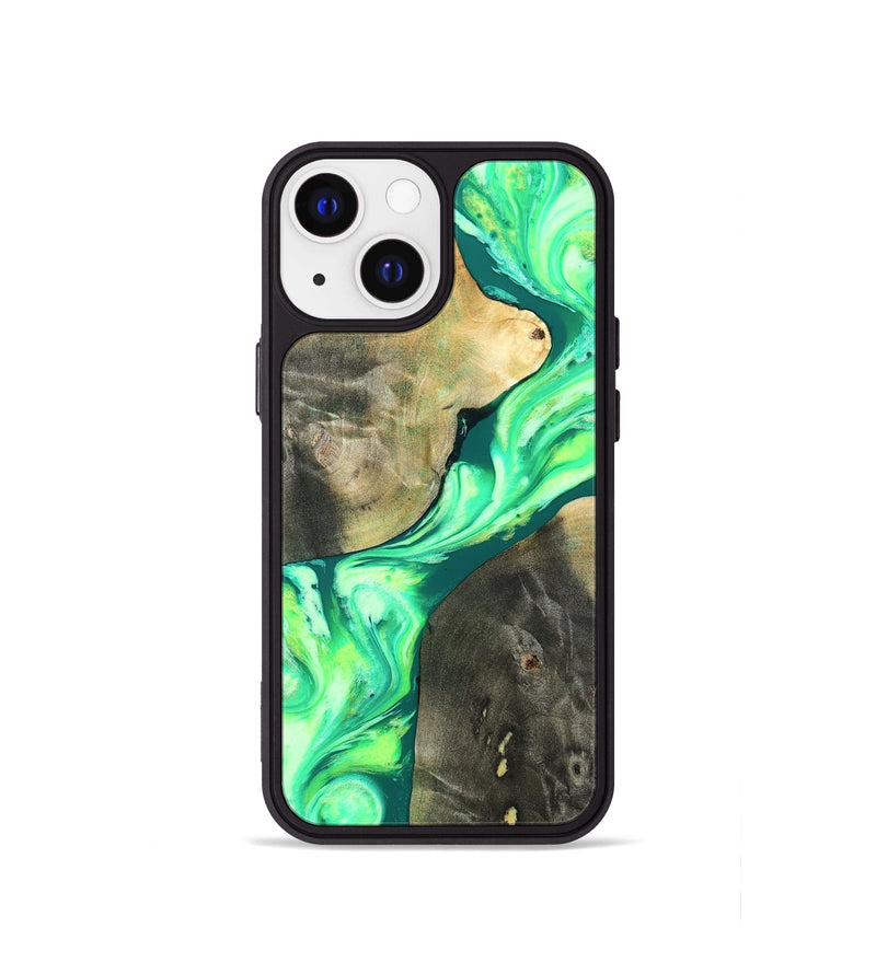 iPhone 13 mini Wood Phone Case - Zella (Neon, 819540)