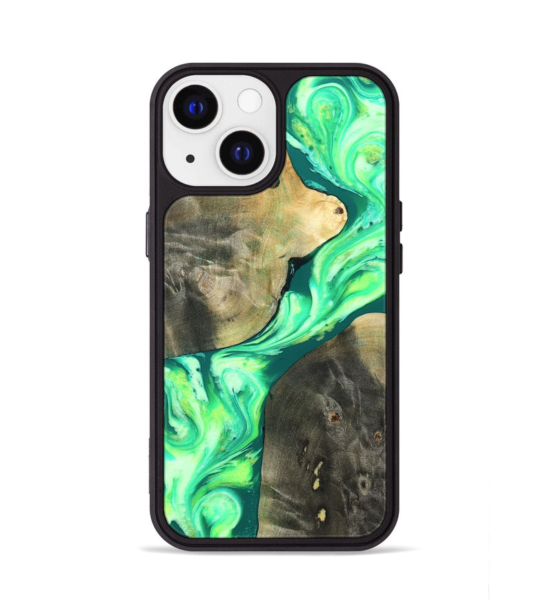 iPhone 13 Wood Phone Case - Zella (Neon, 819540)
