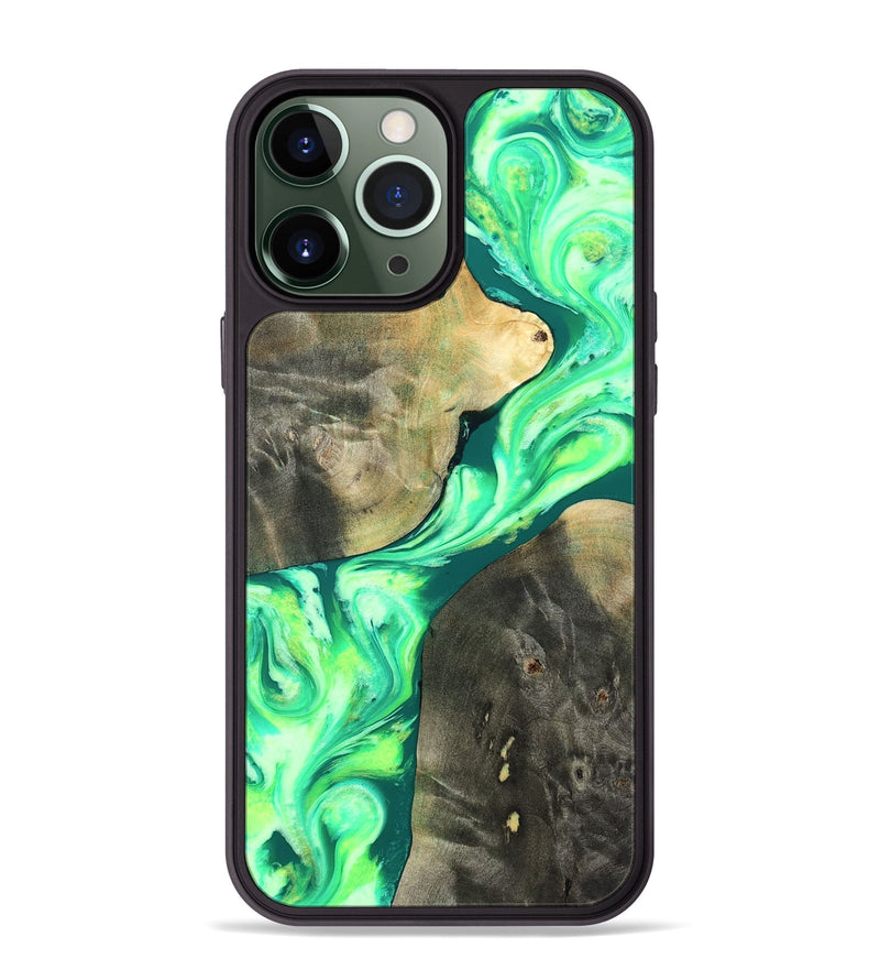 iPhone 13 Pro Max Wood Phone Case - Zella (Neon, 819540)