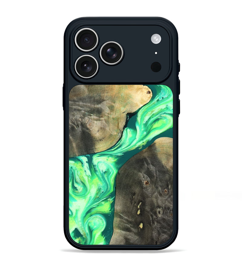 iPhone 17 Pro Max Wood Phone Case - Zella (Neon, 819540)