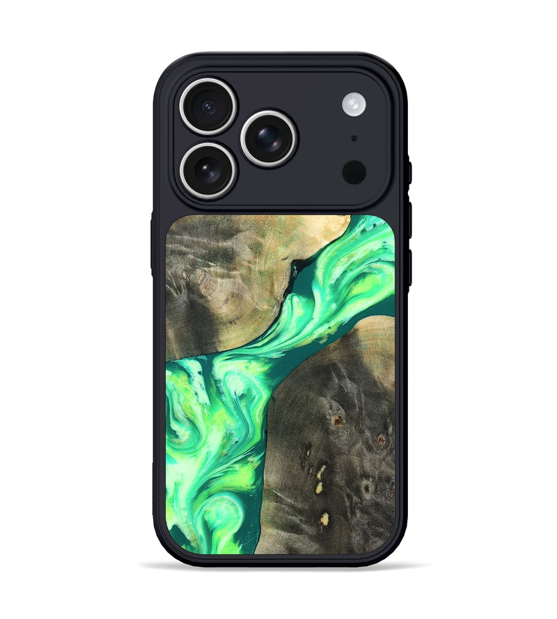 iPhone 17 Pro Wood Phone Case - Zella (Neon, 819540)