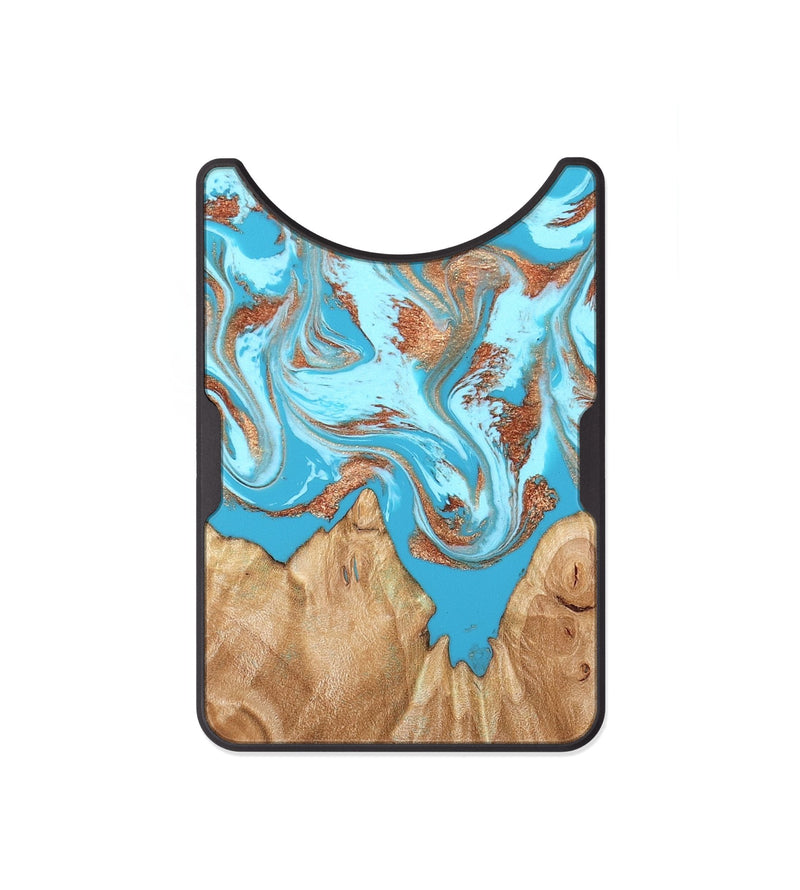 Alloy Wood Wallet - Nico (Teal & Gold, 819542)