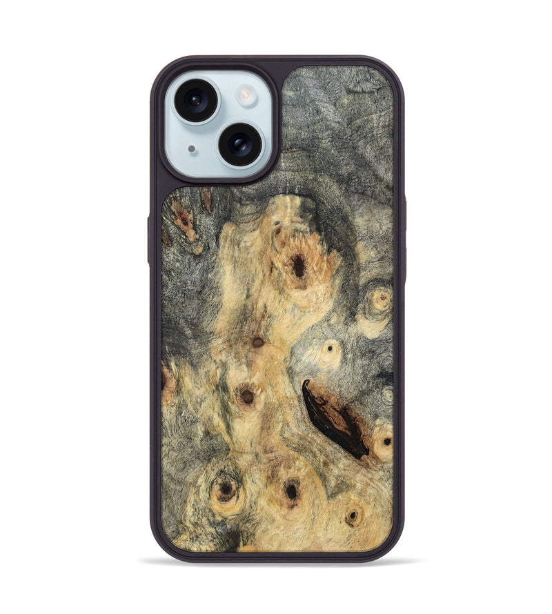 iPhone 15 Wood Phone Case - Devonte (Wood Burl, 819548)