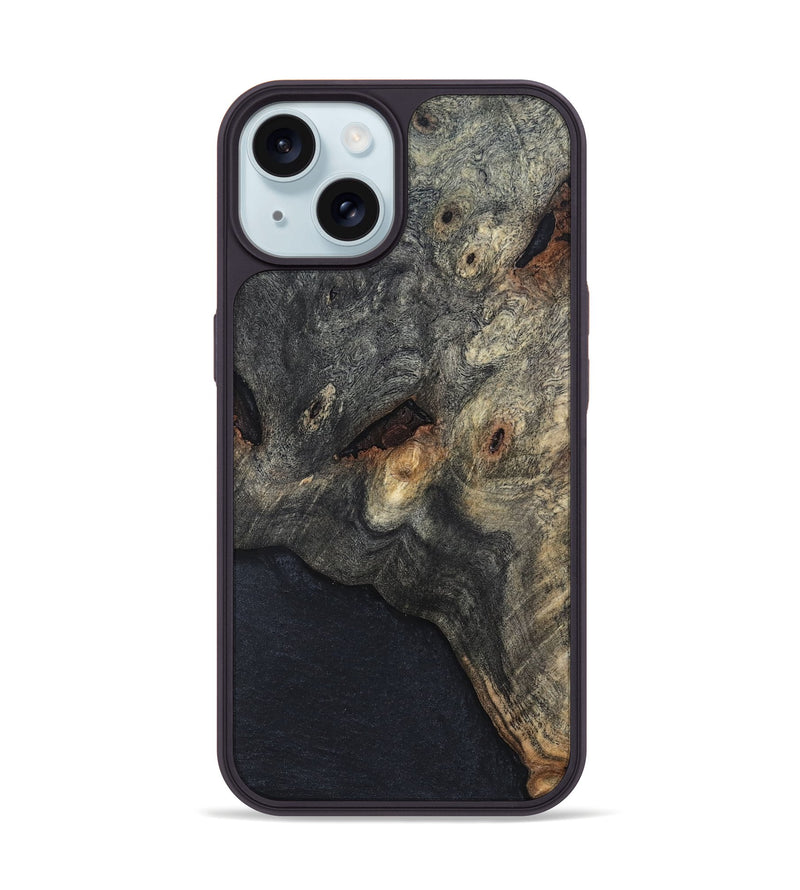 iPhone 15 Wood Phone Case - Grayce (Wood Burl, 819552)