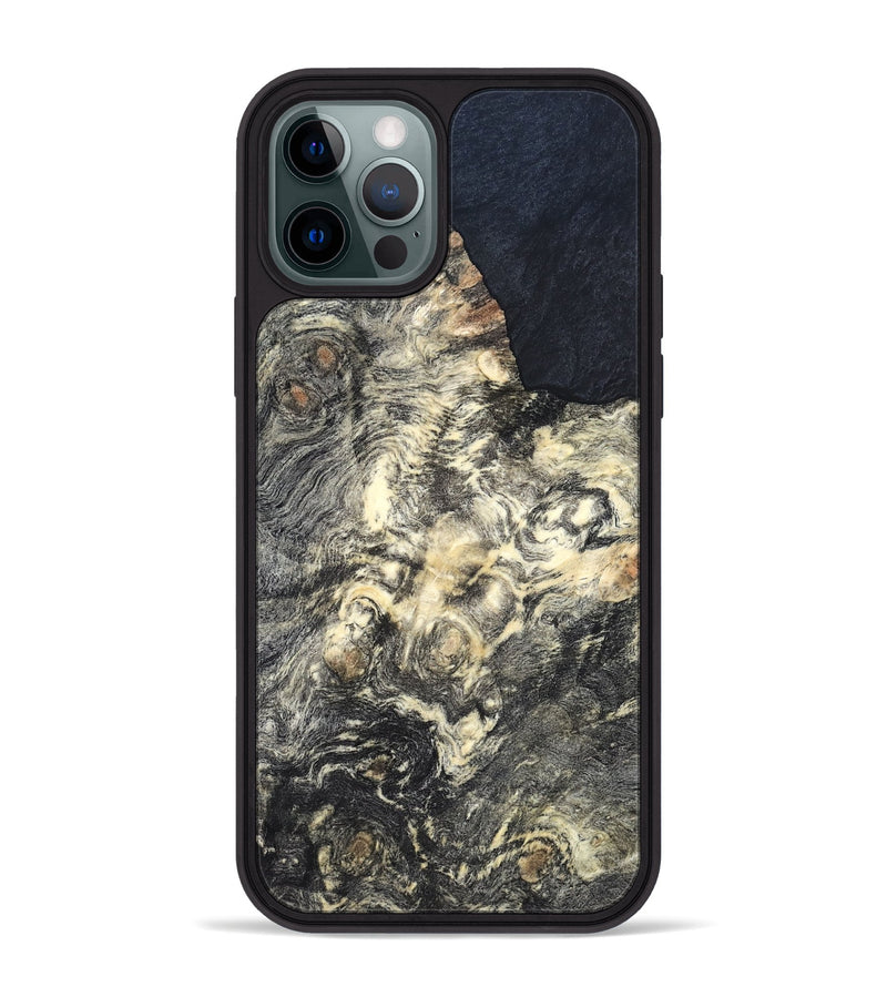 iPhone 12 Pro Max Wood Phone Case - Simeon (Wood Burl, 819559)