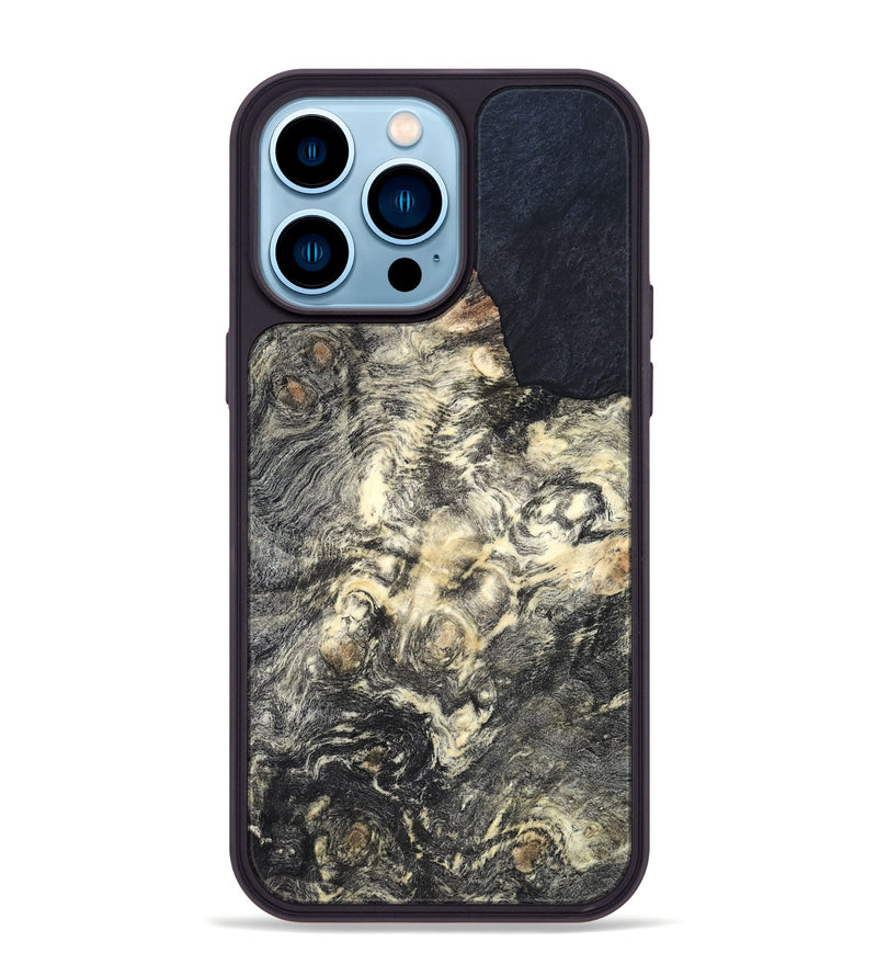 iPhone 14 Pro Max Wood Phone Case - Simeon (Wood Burl, 819559)