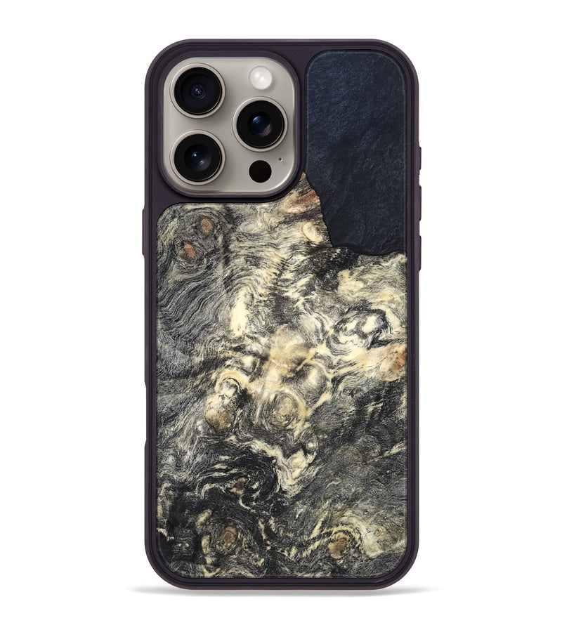 iPhone 16 Pro Max Wood Phone Case - Simeon (Wood Burl, 819559)