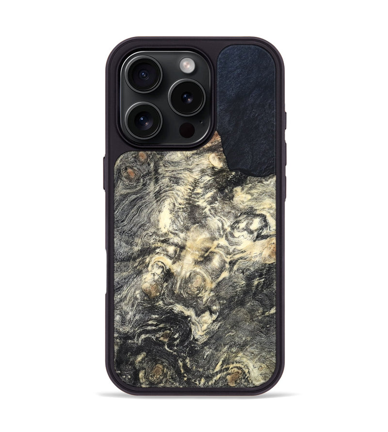 iPhone 16 Pro Wood Phone Case - Simeon (Wood Burl, 819559)