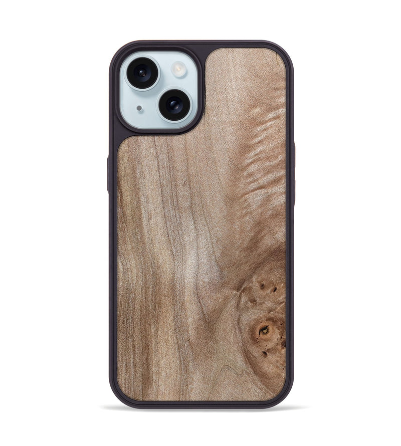 iPhone 15 Wood Phone Case - Zainab (Wood Burl, 819560)