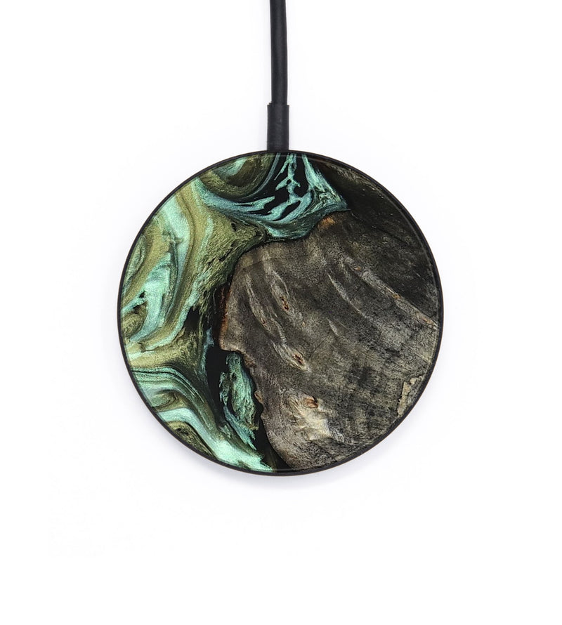 Circle Wood Wireless Charger - Reid (Green, 819562)