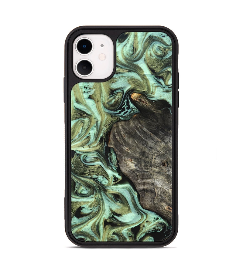 iPhone 11 Wood Phone Case - Reid (Green, 819562)