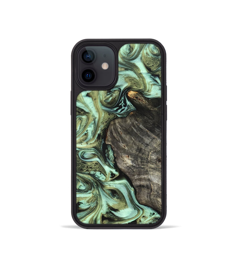 iPhone 12 mini Wood Phone Case - Reid (Green, 819562)