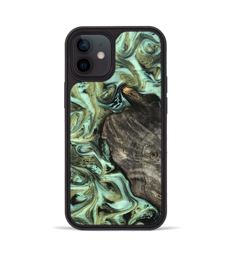 iPhone 12 Wood Phone Case - Reid (Green, 819562)