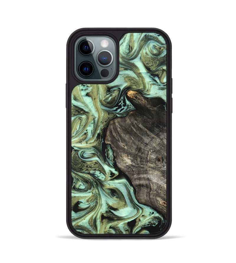iPhone 12 Pro Wood Phone Case - Reid (Green, 819562)
