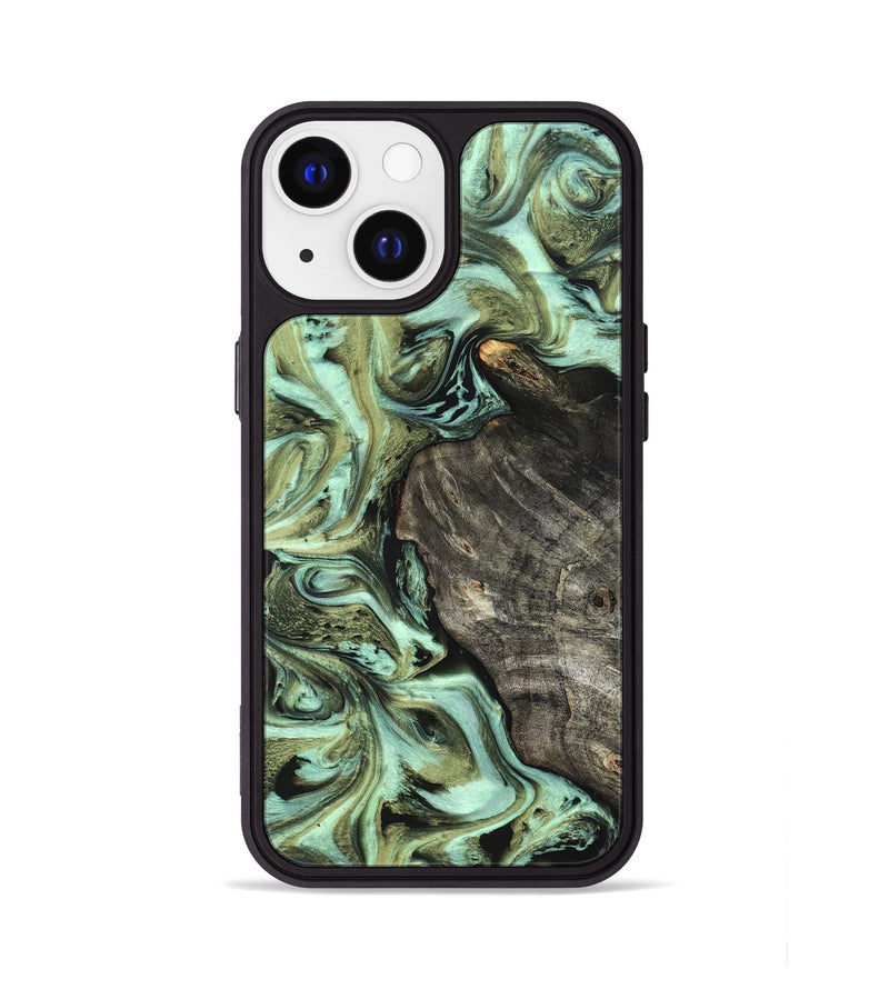 iPhone 13 Wood Phone Case - Reid (Green, 819562)