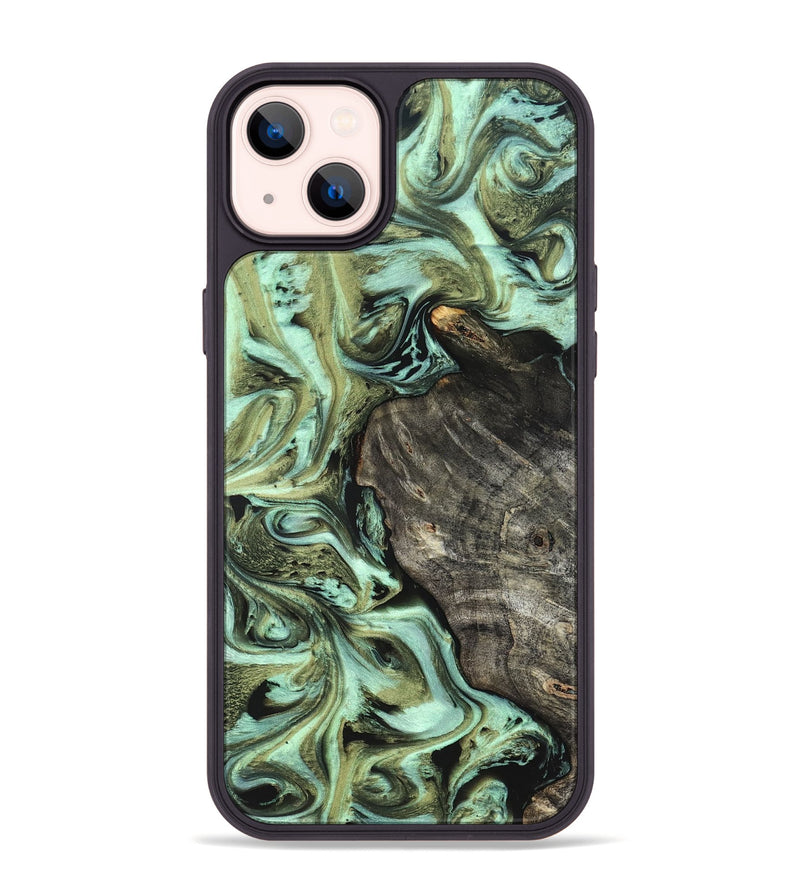 iPhone 14 Plus Wood Phone Case - Reid (Green, 819562)