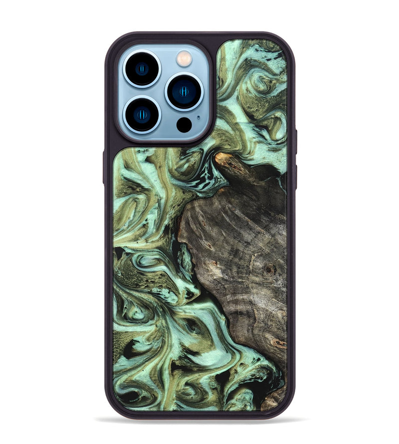 iPhone 14 Pro Max Wood Phone Case - Reid (Green, 819562)