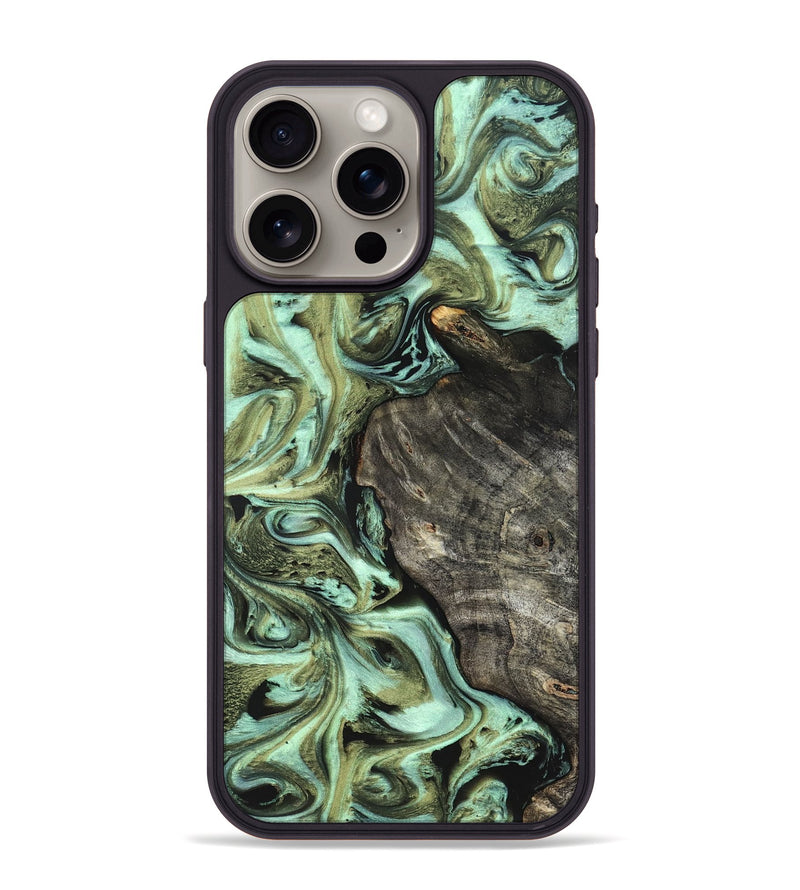 iPhone 15 Pro Max Wood Phone Case - Reid (Green, 819562)