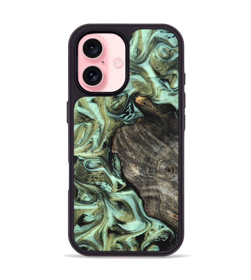 iPhone 16 Wood Phone Case - Reid (Green, 819562)