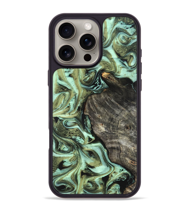 iPhone 16 Pro Max Wood Phone Case - Reid (Green, 819562)
