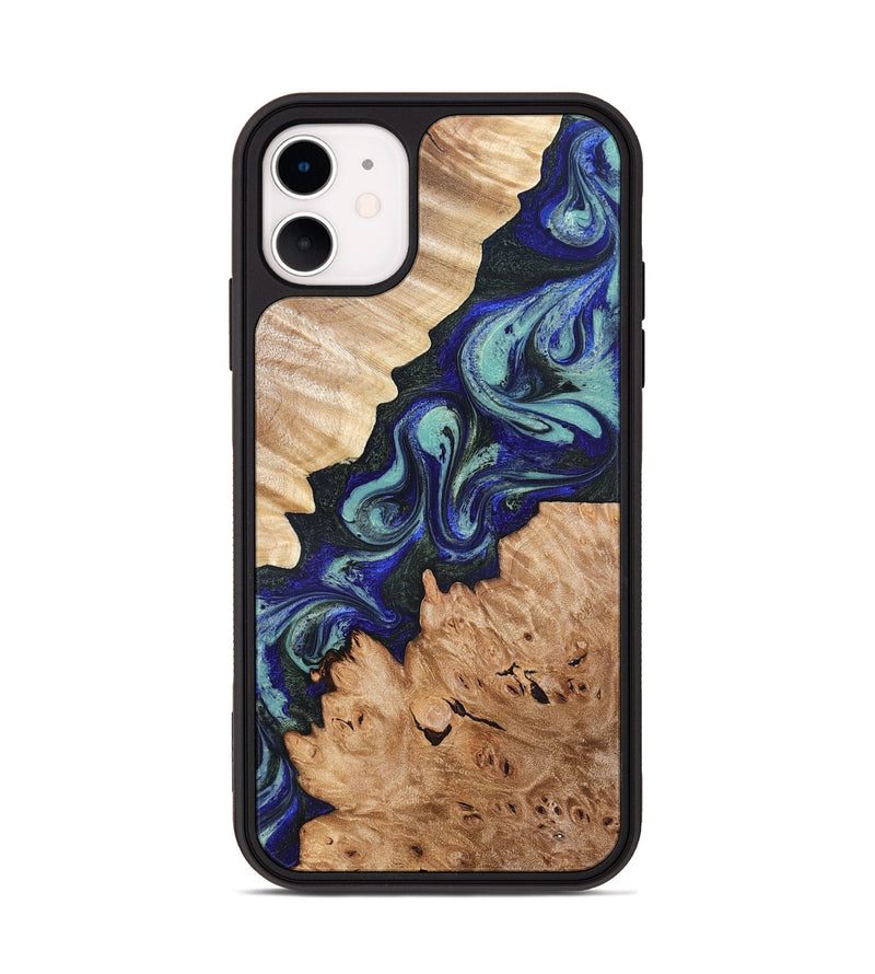 iPhone 11 Wood Phone Case - Karrie (Green, 819564)