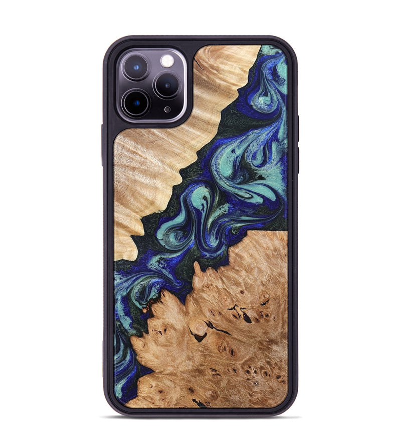 iPhone 11 Pro Max Wood Phone Case - Karrie (Green, 819564)