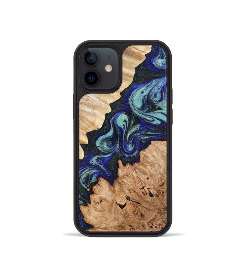 iPhone 12 mini Wood Phone Case - Karrie (Green, 819564)