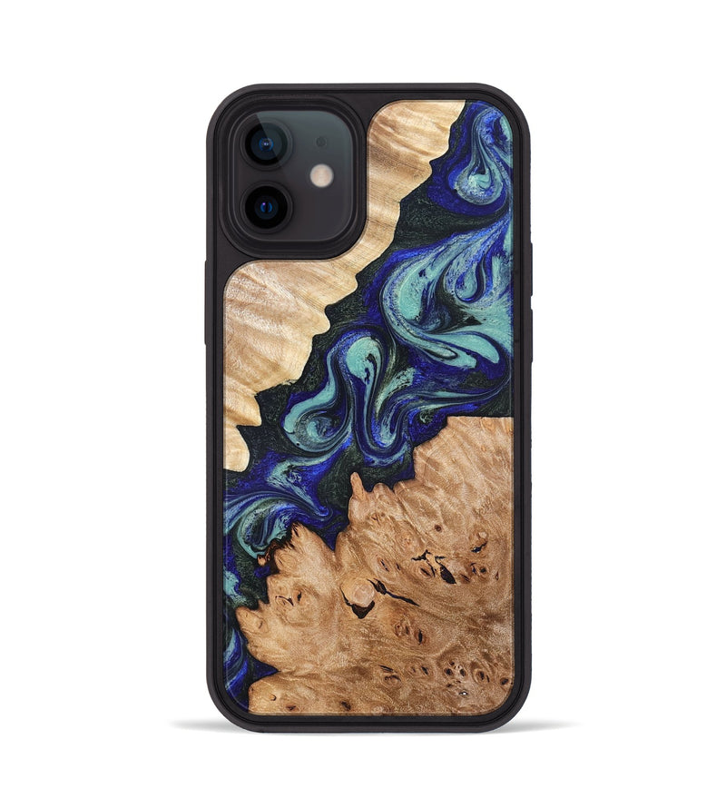 iPhone 12 Wood Phone Case - Karrie (Green, 819564)