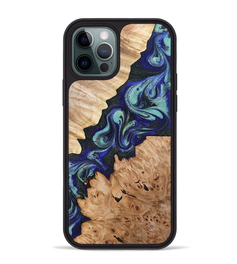 iPhone 12 Pro Max Wood Phone Case - Karrie (Green, 819564)
