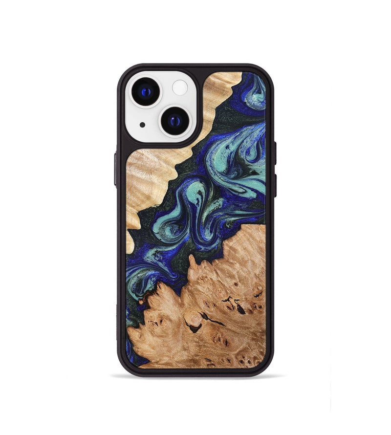 iPhone 13 mini Wood Phone Case - Karrie (Green, 819564)