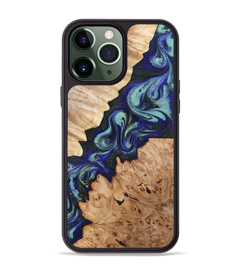 iPhone 13 Pro Max Wood Phone Case - Karrie (Green, 819564)
