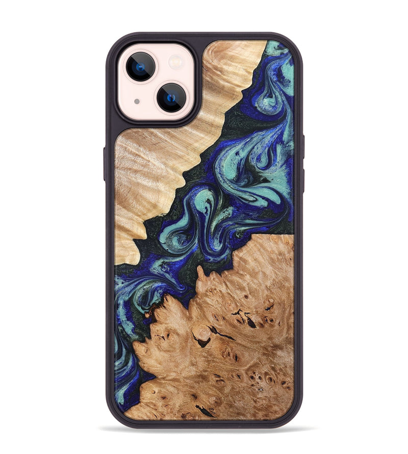iPhone 14 Plus Wood Phone Case - Karrie (Green, 819564)