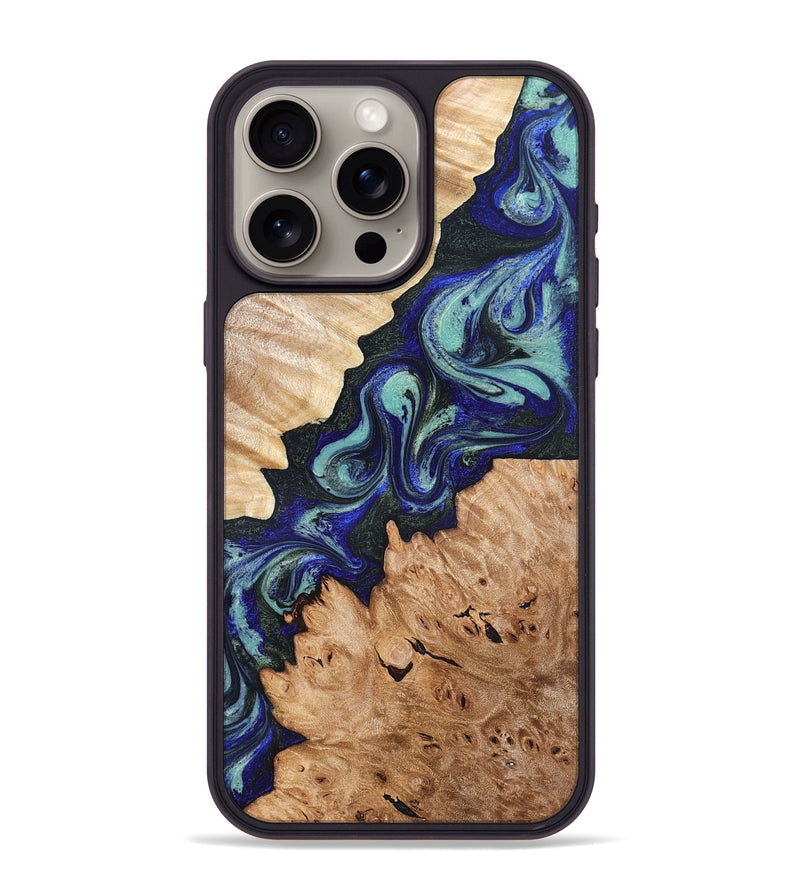 iPhone 15 Pro Max Wood Phone Case - Karrie (Green, 819564)