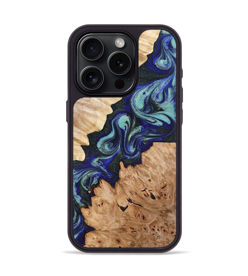 iPhone 15 Pro Wood Phone Case - Karrie (Green, 819564)