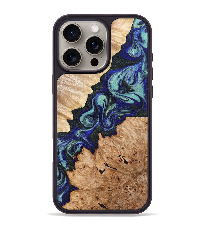 iPhone 16 Pro Max Wood Phone Case - Karrie (Green, 819564)