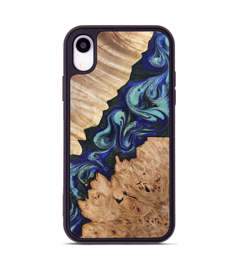 iPhone Xr Wood Phone Case - Karrie (Green, 819564)