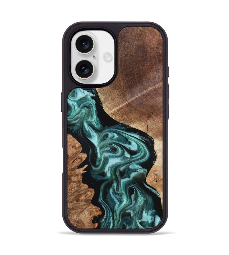 iPhone 17 Wood Phone Case - Kolby (Green, 819565)