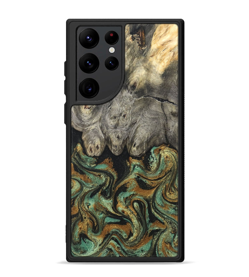 Galaxy S22 Ultra Wood Phone Case - Essence (Green, 819566)