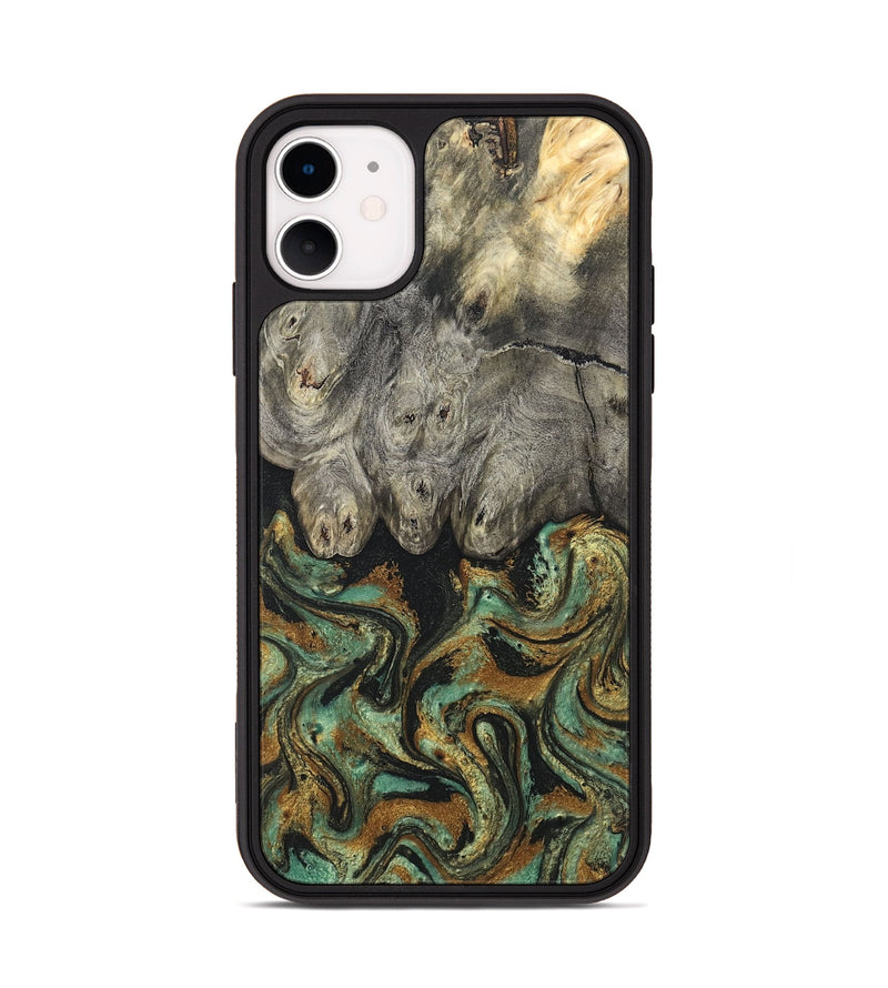 iPhone 11 Wood Phone Case - Essence (Green, 819566)