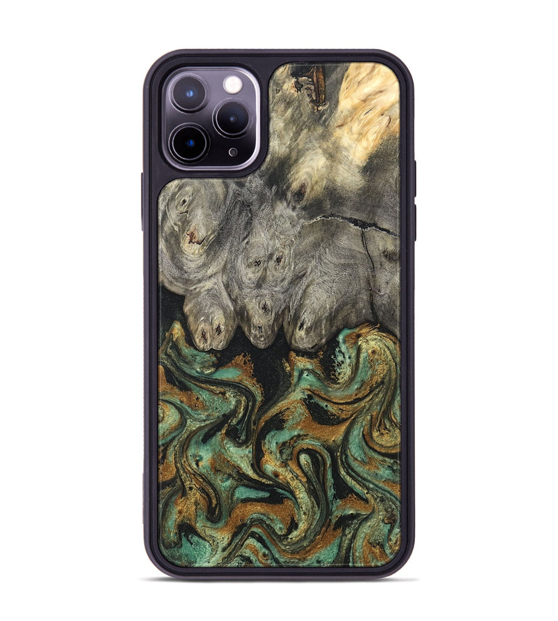 iPhone 11 Pro Max Wood Phone Case - Essence (Green, 819566)