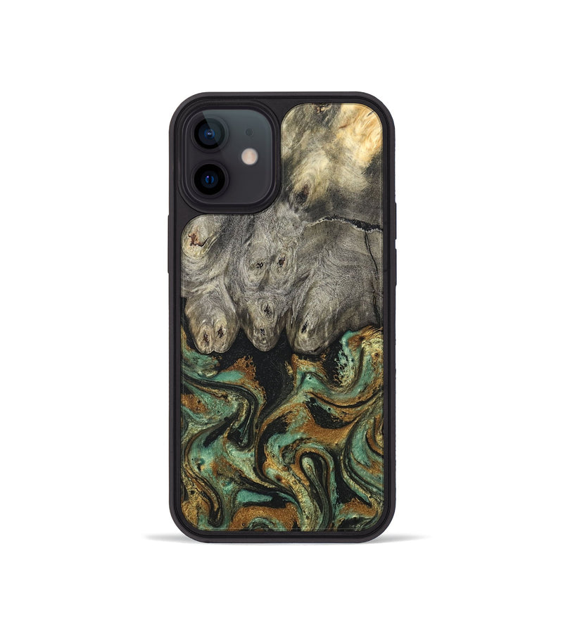 iPhone 12 mini Wood Phone Case - Essence (Green, 819566)