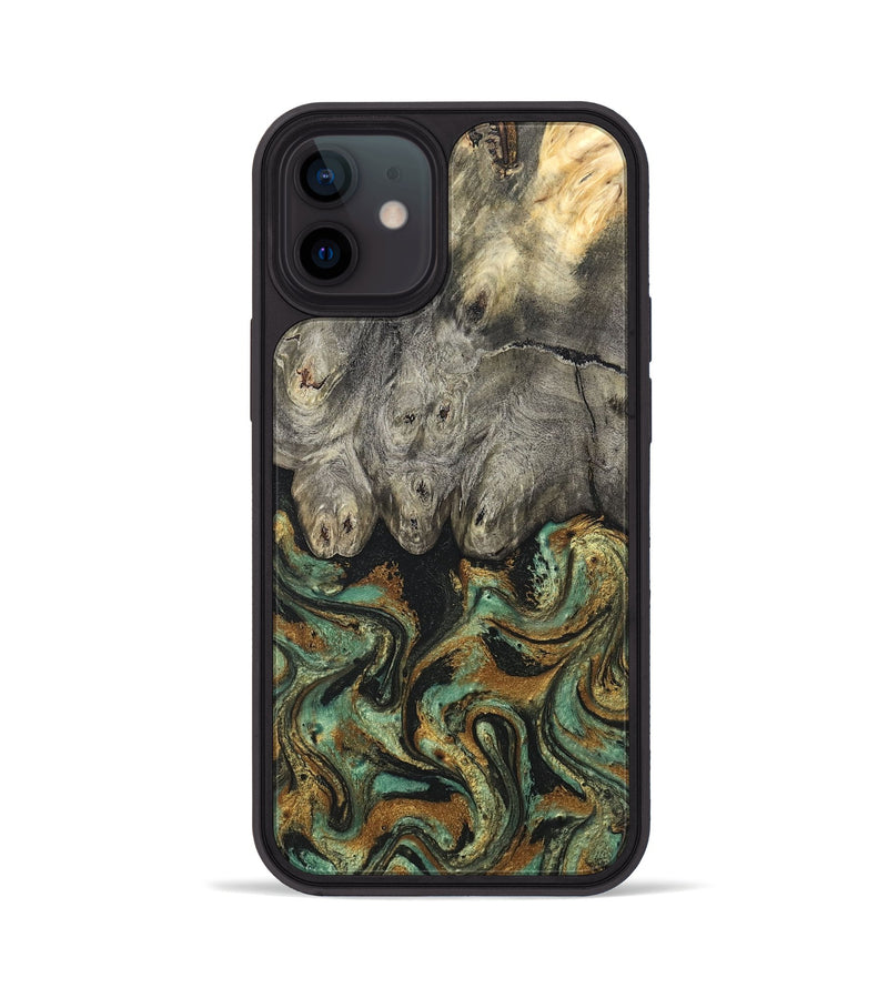 iPhone 12 Wood Phone Case - Essence (Green, 819566)