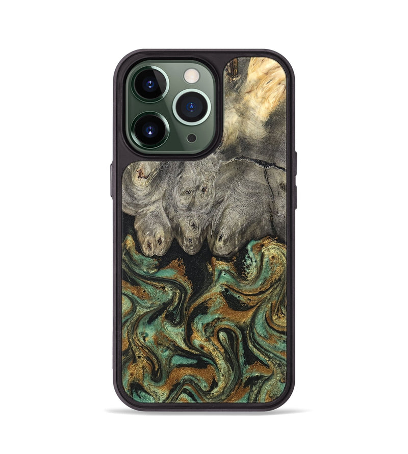iPhone 13 Pro Wood Phone Case - Essence (Green, 819566)
